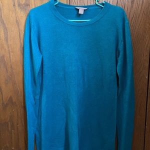 Teal blue sweater